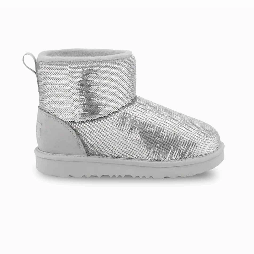 Off-Road Ready UGG? - Kids' (Infant) Classic Mini Mirror Ball Boots (1143708T-SLV)