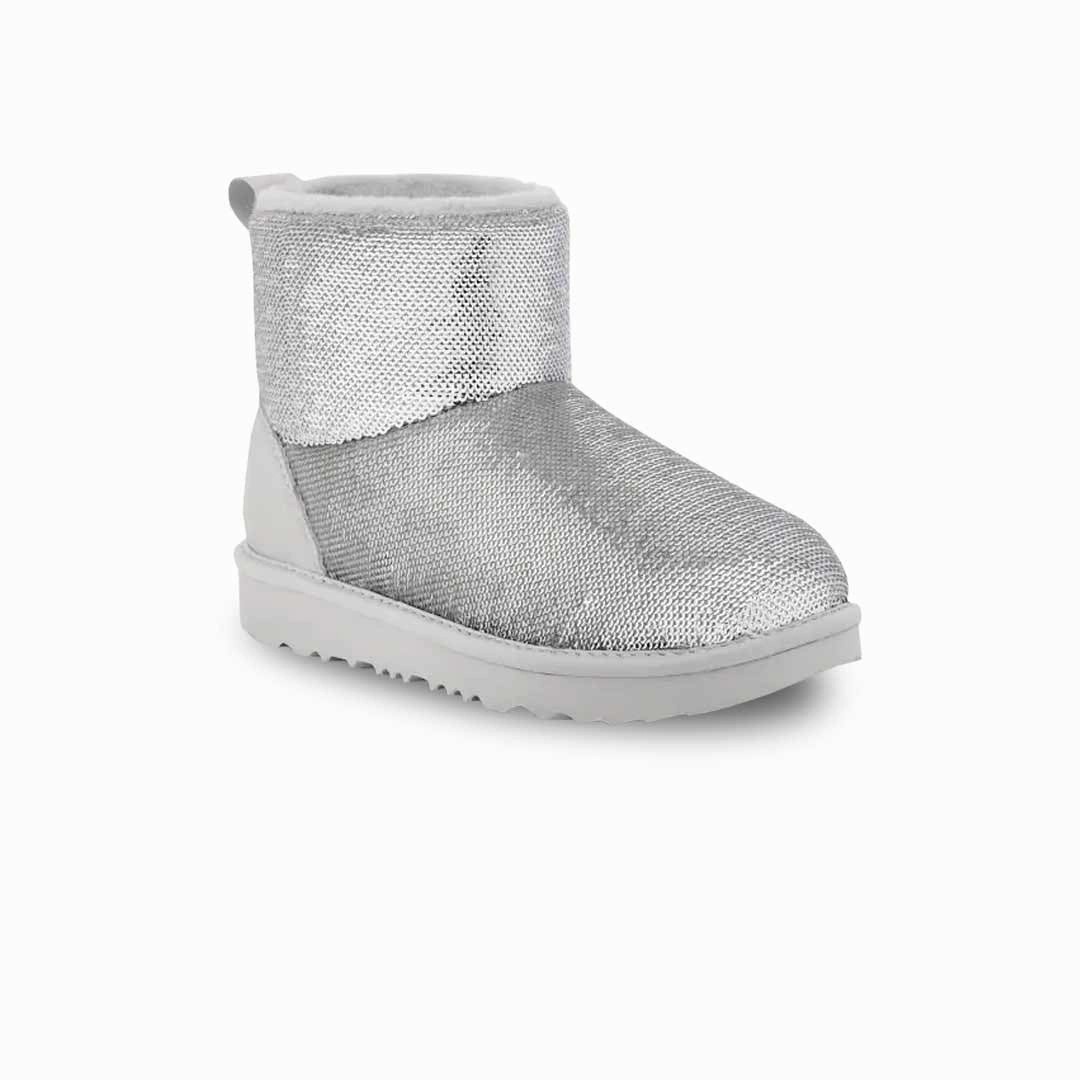 Neutral Tone Options UGG? - Kids' (Infant) Classic Mini Mirror Ball Boots (1143708T-SLV)