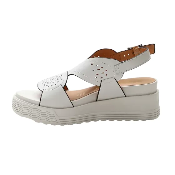 Comfortable Travel Stonefly sandalo da donna in pelle con tacco 6 cm Parky 19 Calf 219123 151 betulla bianca