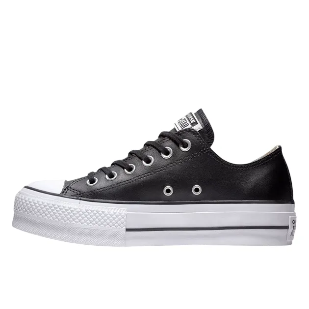 Converse All Star Chuck Taylor Donna Pelle 561681C | Sneakers Platform nera Odor Resistant Materials Versatile Grip