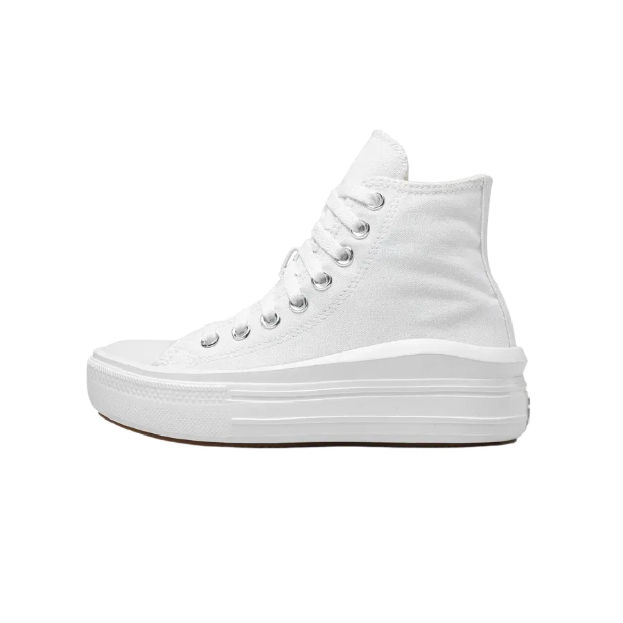 Converse All Star Chuck Taylor Move Donna Tela 568498C | Sneakers Platform alta bianca Anti - fog Triple Layer Airflow Channels