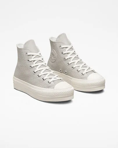 Converse Chuck Taylor All Star Lift Platform Croco Embossed A04267C desert sand-egret-black Performance - enhanced Dynamic Energy Return
