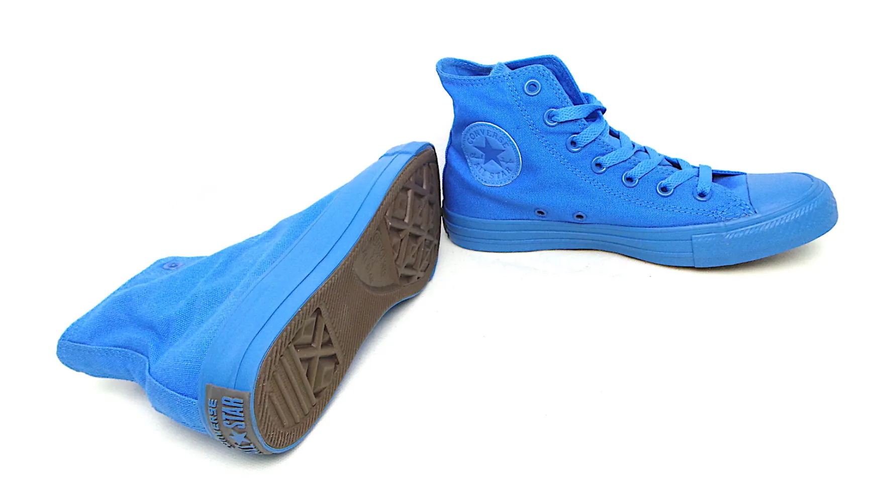 hard - wearing shoes scratch - resistant Converse CTAS Hi 152704C Sneakers Tela Unisex Azzurro Iconiche