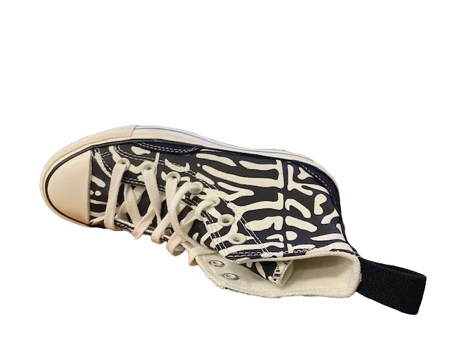 Ventilated Upper Construction uphill running shoes Converse scarpa sneaker alta con zeppa da donna Chuck Taylor All Star Lift HI A03713C nero beige