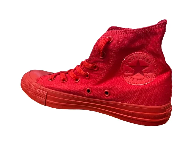 Converse scarpa sneakers alta alla caviglia unisex CTAS Hi 152702C rosso Rolling Motion Design