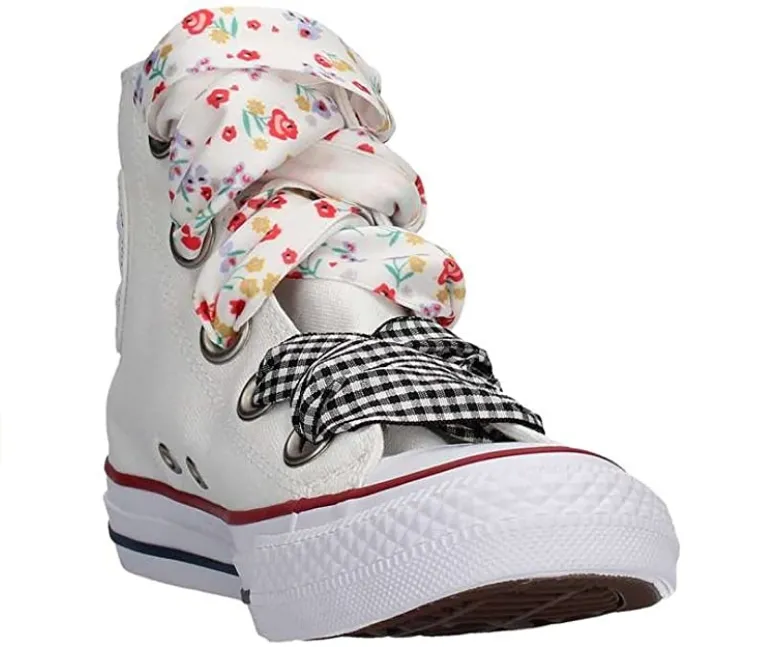 proven fitness - journey Converse scarpa sneakers da donna alta in tela Ctas Big Eyelet 560977C bianco