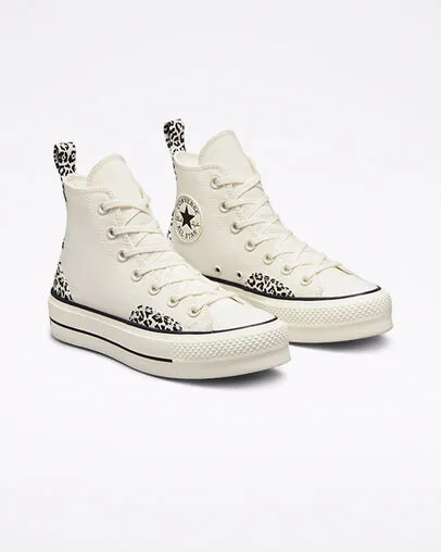 cross - training running shoes Converse scarpa sneakers da donna Chuck Taylor All Star Platform HI Animal Mix A03874C beige
