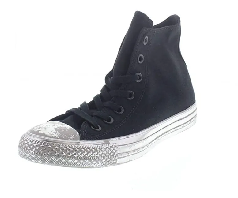 Customizable Lace Closure Converse scarpa sneakers da donna Ctas HI 156763C nero-argento