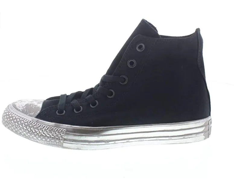 Converse scarpa sneakers da donna Ctas HI 156763C nero-argento weekend - run Wide fit