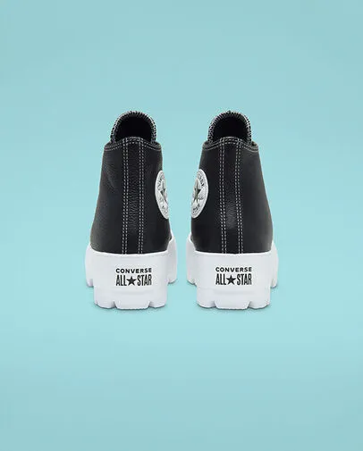 Converse scarpa sneakers da donna in pelle Lugged HI Chuck Taylor All Star 567164C nero bianco Health - enabler Drop Insole