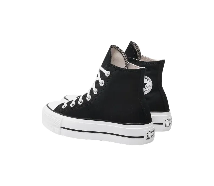 Reliable Performance Converse scarpa sneakers in pelle da donna con zeppa Chuck Taylor All Star Platform LIFT Hi 560845C nero