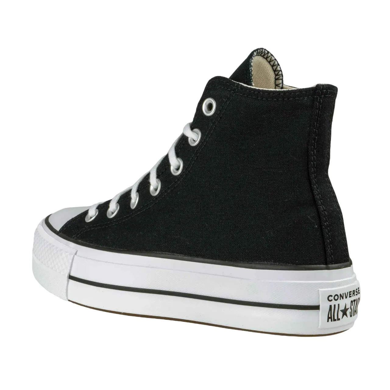 Converse scarpa sneakers in pelle da donna con zeppa Chuck Taylor All Star Platform LIFT Hi 560845C nero Running Cushioning Running Economy