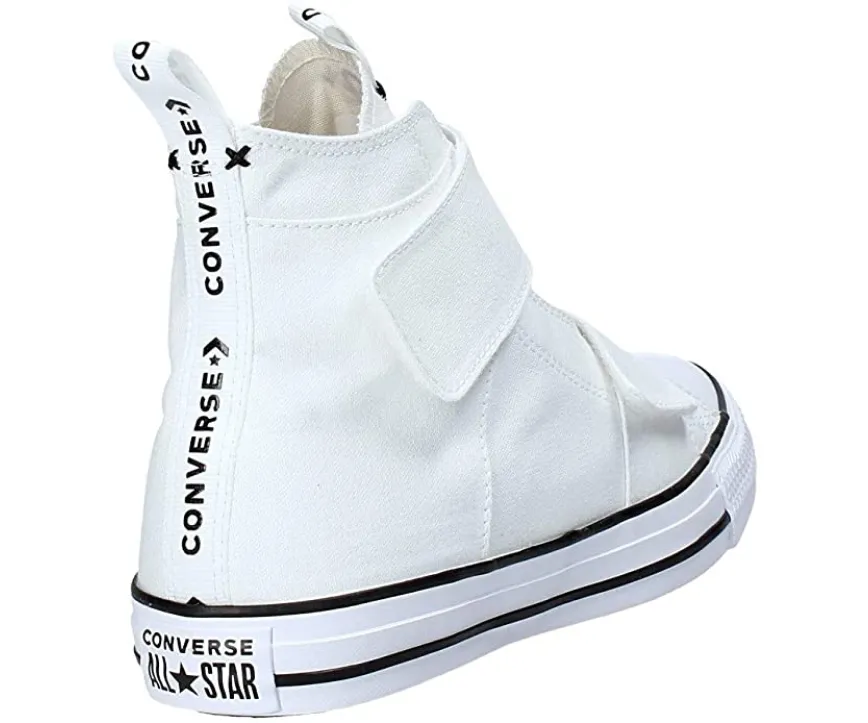 Converse scarpa sneakers in tela da donna con strappo Ctas Strap 164547C bianco latex insole shoes amateur - use shoes