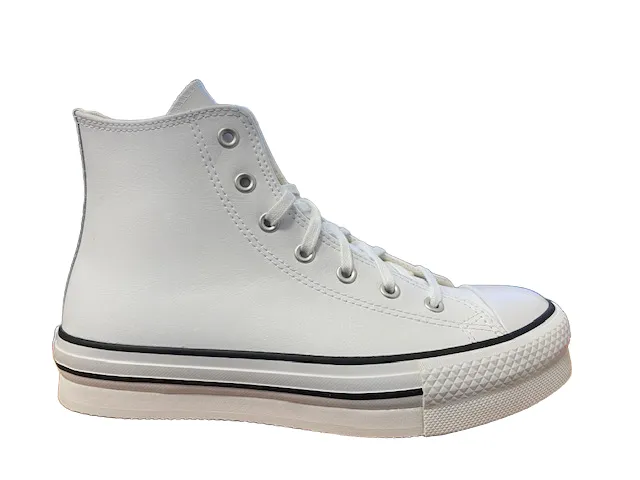 Converse sneakers alta in pelle sintetica con zeppa Chuck Teylor All Star Eva Lift HI A02486C bianco-nero running shoes for competitive male runners
