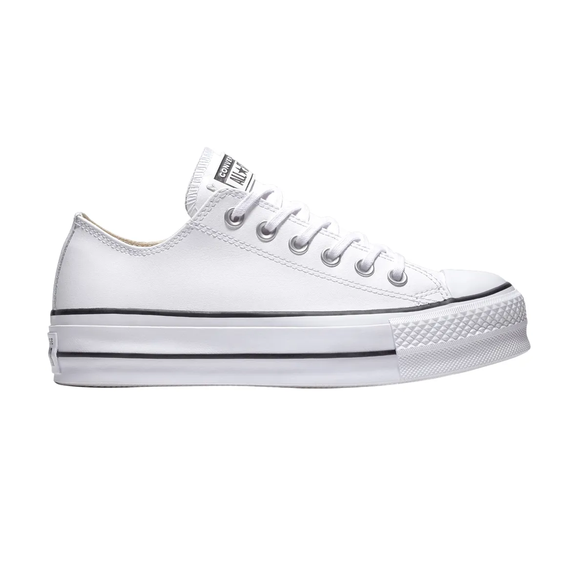 3D Molded Heel fashion - forward shoes Converse sneakers da donna Chuck Taylor All Star Lift Clean OX 561680C white black