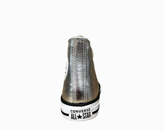 extra - wide running shoes outdoor - running Converse scarpa sneakers alta alla caviglia da bambina Ctas Hi Metallic G 670179C argento metallico