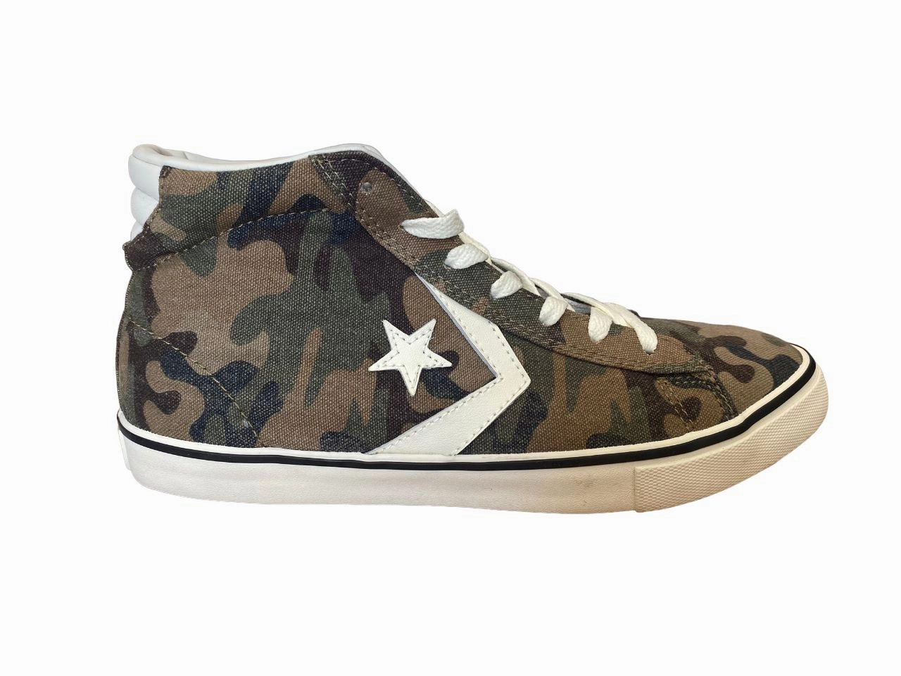 Strategic Zone Bracing Converse sneakers alta da ragazzo Pro Leather Vulc 643778C green camo
