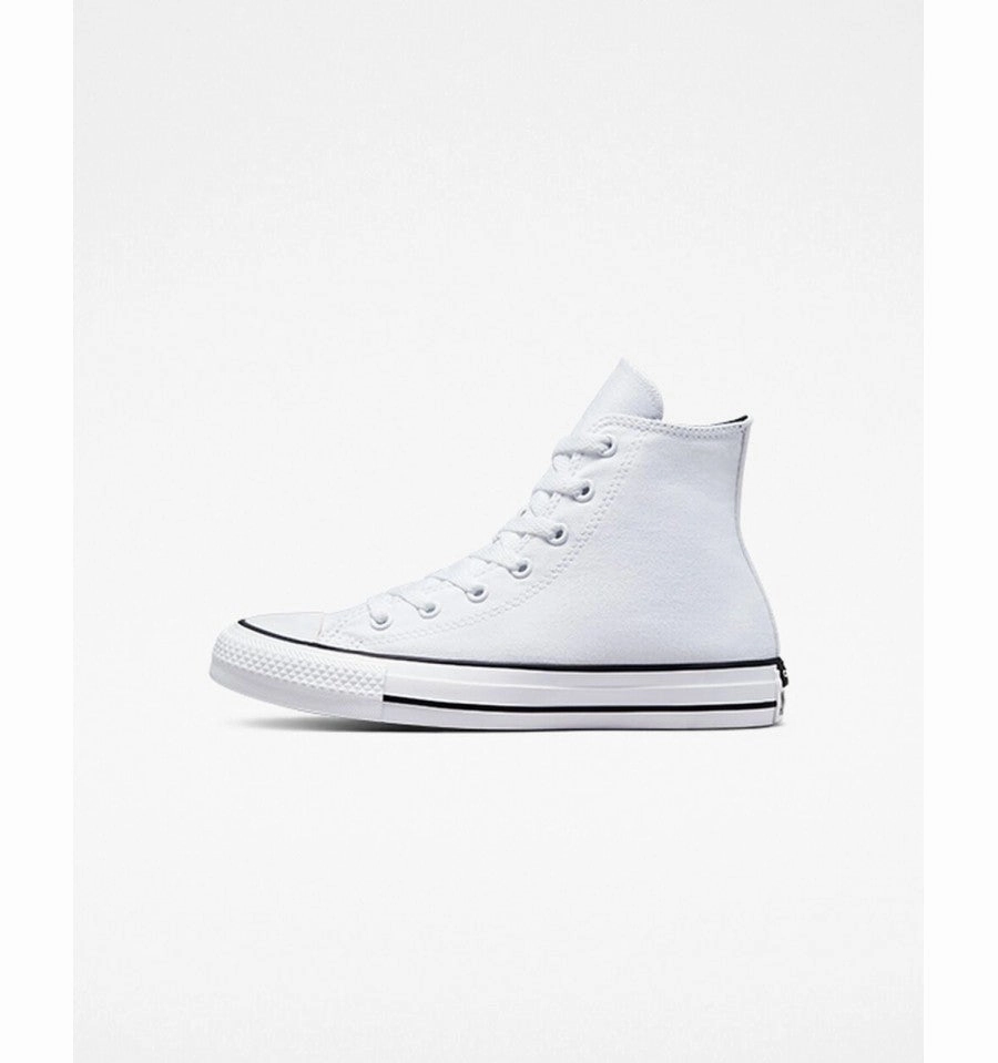 Converse sneakers alta da ragazzo unisex Chuck Taylor All Star A02608C white black rubber sole shoes sunny day running shoes