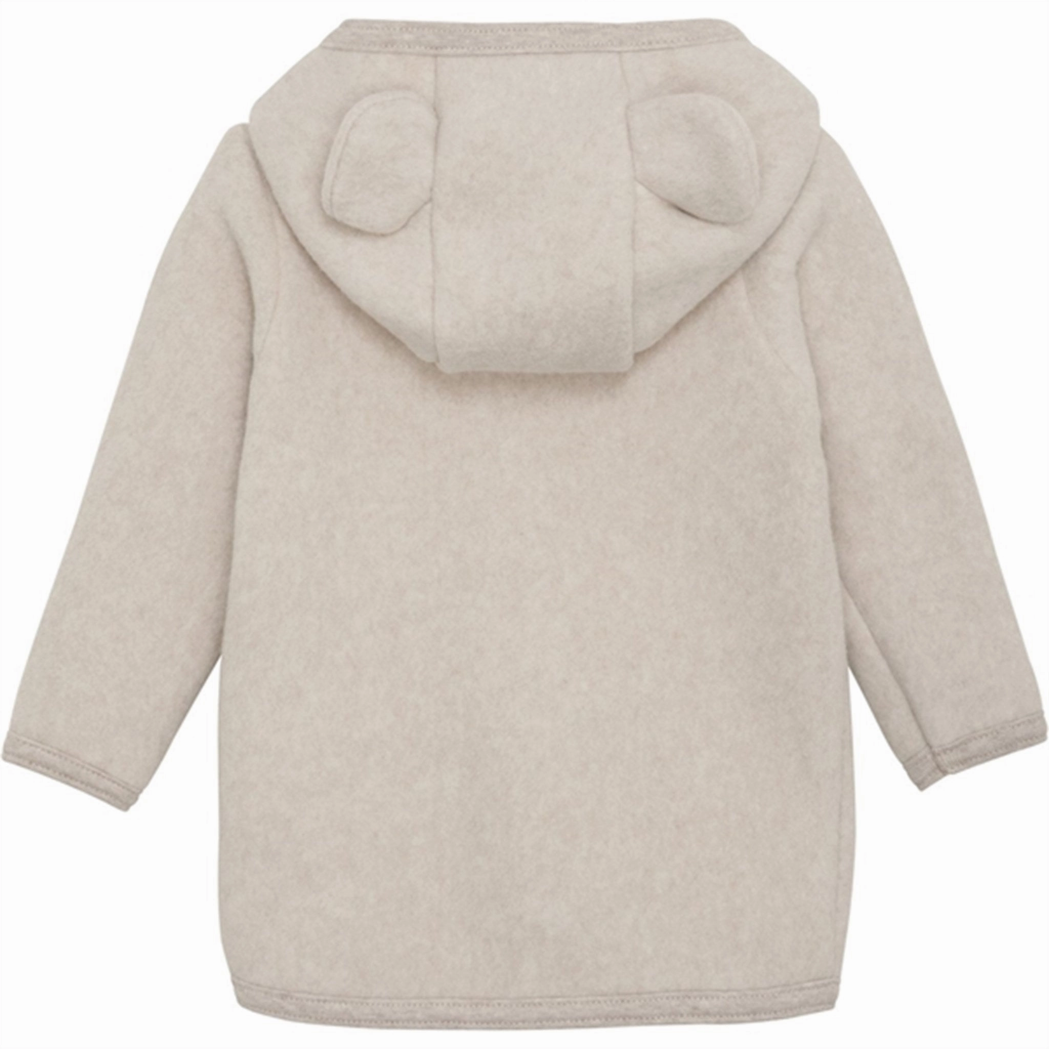 Huttelihut Jacket Ears Cotton Fleece Camel Melange Shawl Lapel Light Pack Option