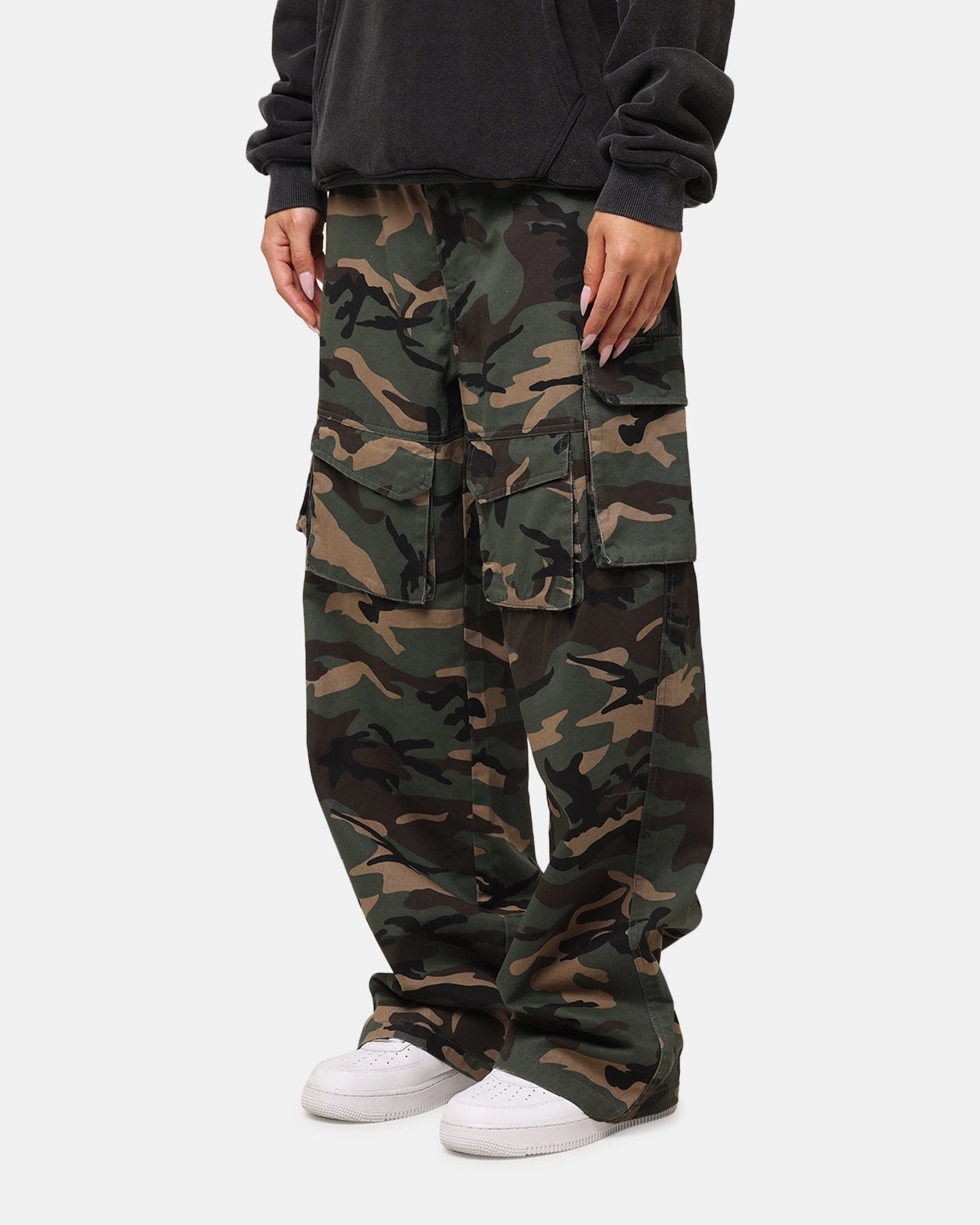 The Anti Order Artillery Baggy Cargo Pants  Woodland Camo tailored look Soft and Stretchy