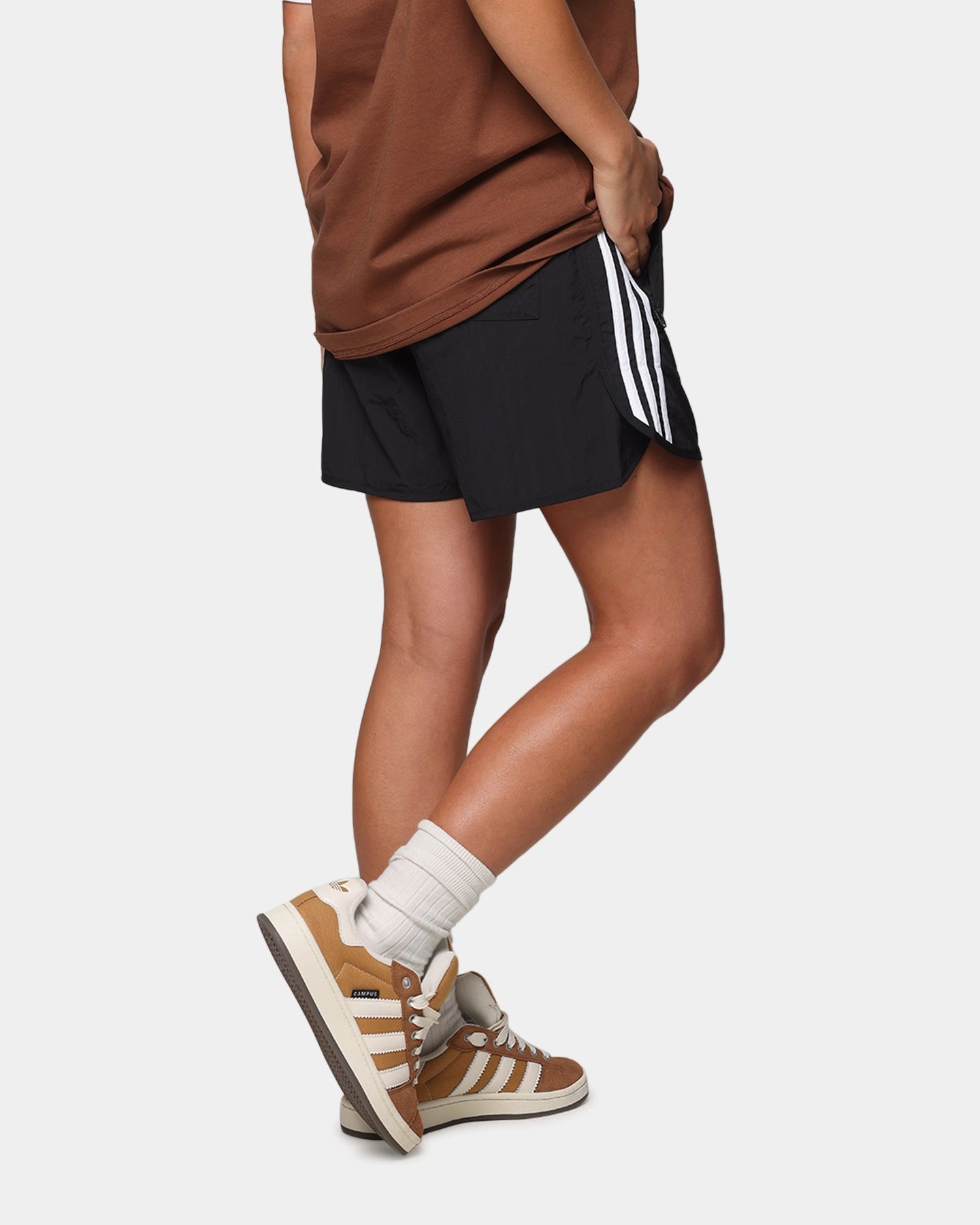 Adidas Adicolour Classic Sprinter Shorts Black Flexible Knee Panels AntibacterialCoating