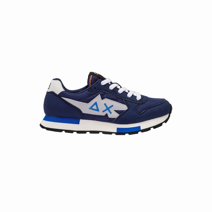 High Rebound Midsole Ergonomic Last Sun68 scarpa sneakers da ragazzo Jaki Niki Solid Z43321T 07 blu