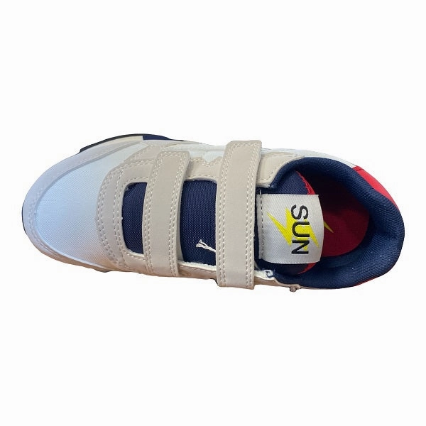 Sun68 scarpa sneakers da ragazzo Niki Solid Z32318 01 bianco zero - drop running gear