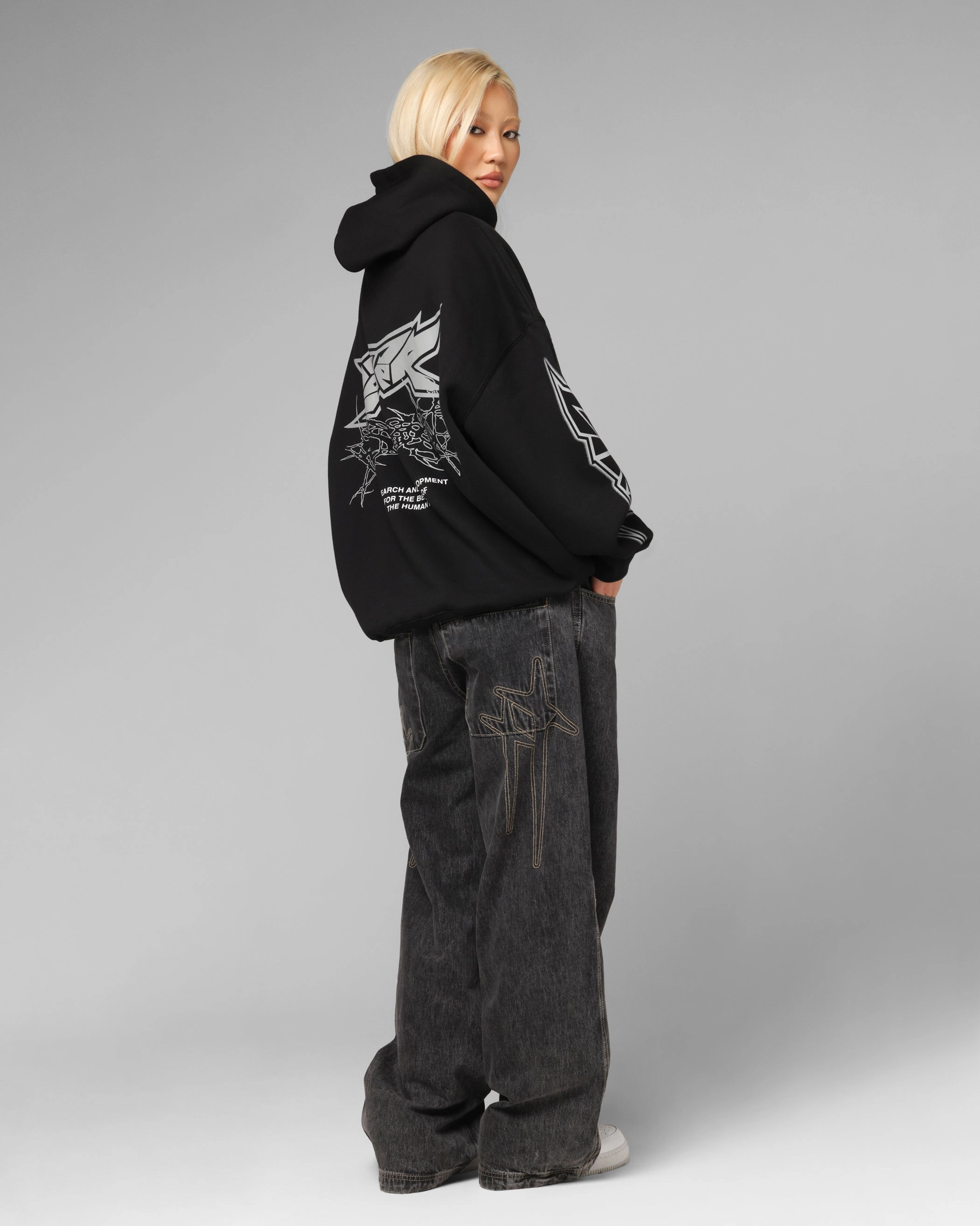 Loiter Star Born Jeans Dirty Grey Bonded Seam Technology