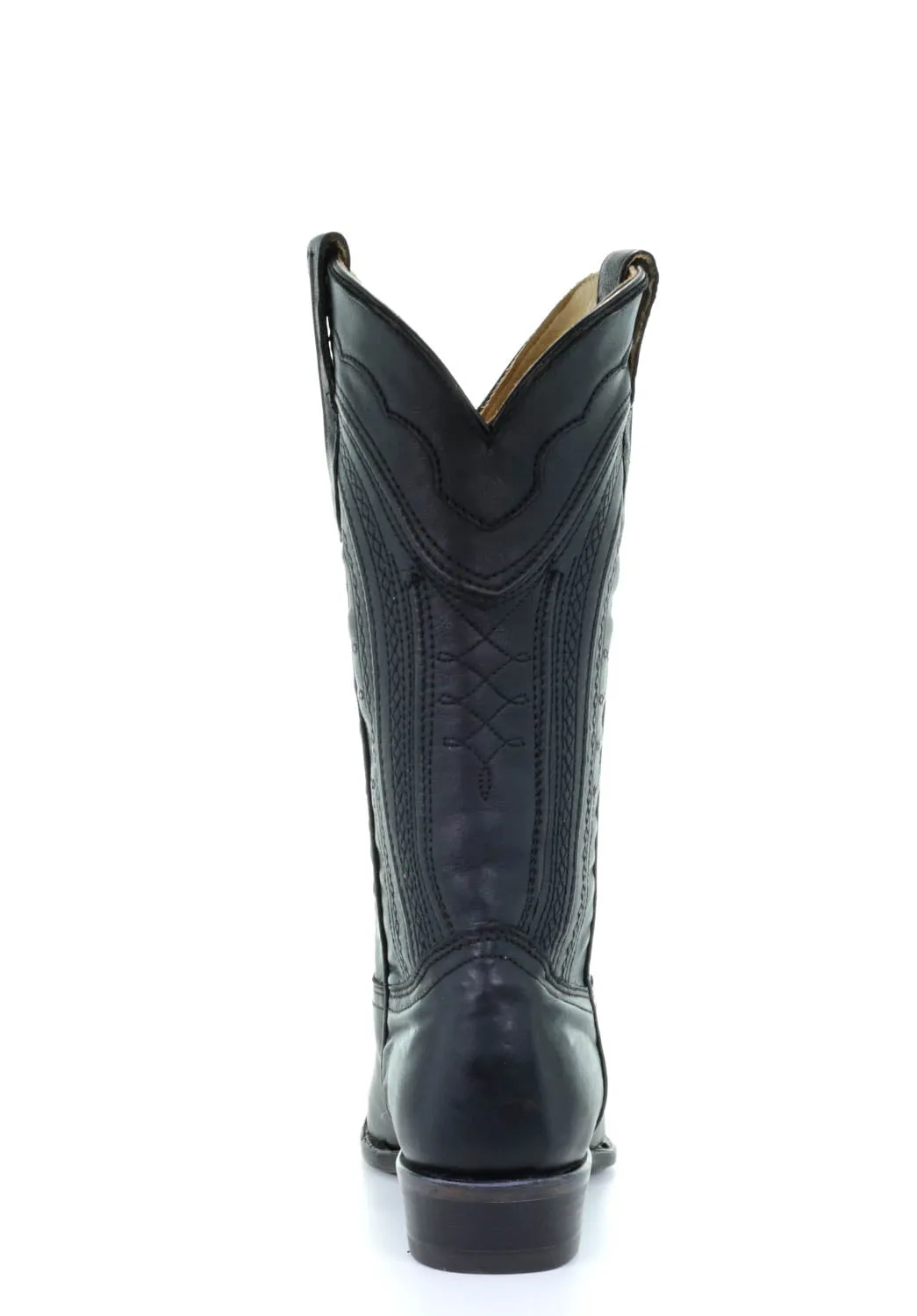 Corral Mens Black Cowhide Leather Cowboy Boots
