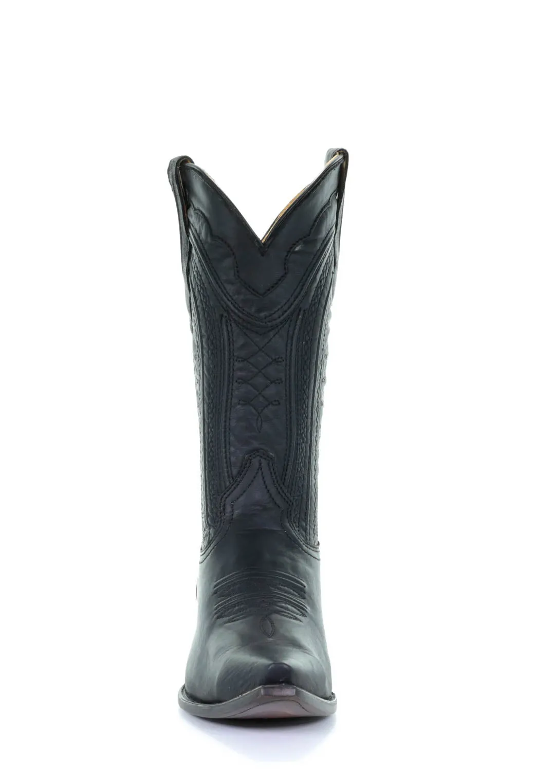 Corral Mens Black Cowhide Leather Cowboy Boots