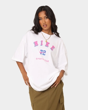 Nike Women's Nike Sportswear OC1 Oversized T-Shirt White Stylish Outfit BreathableFabric