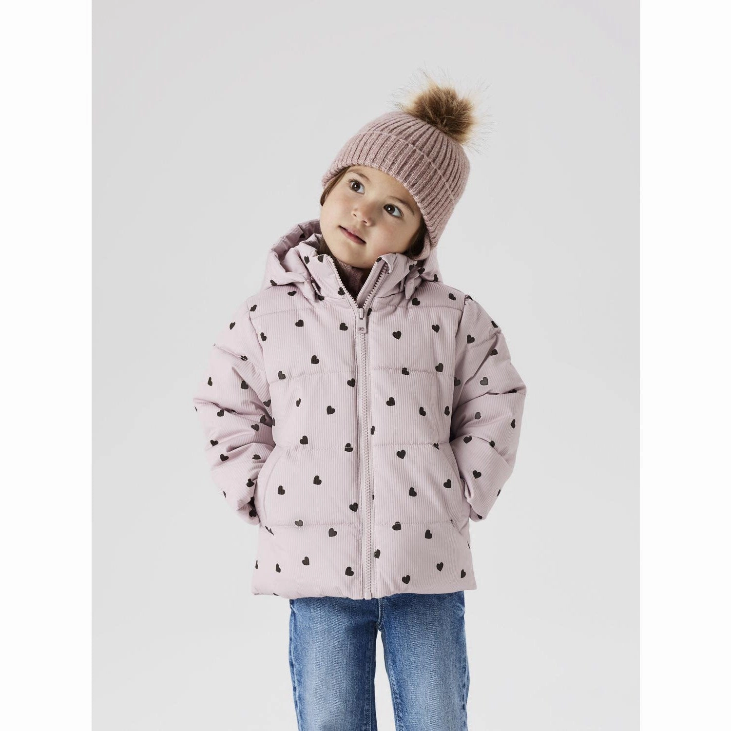Name It Violet Ice Nmfmonday Puffer Jacket Sealed Seams City Layer Style