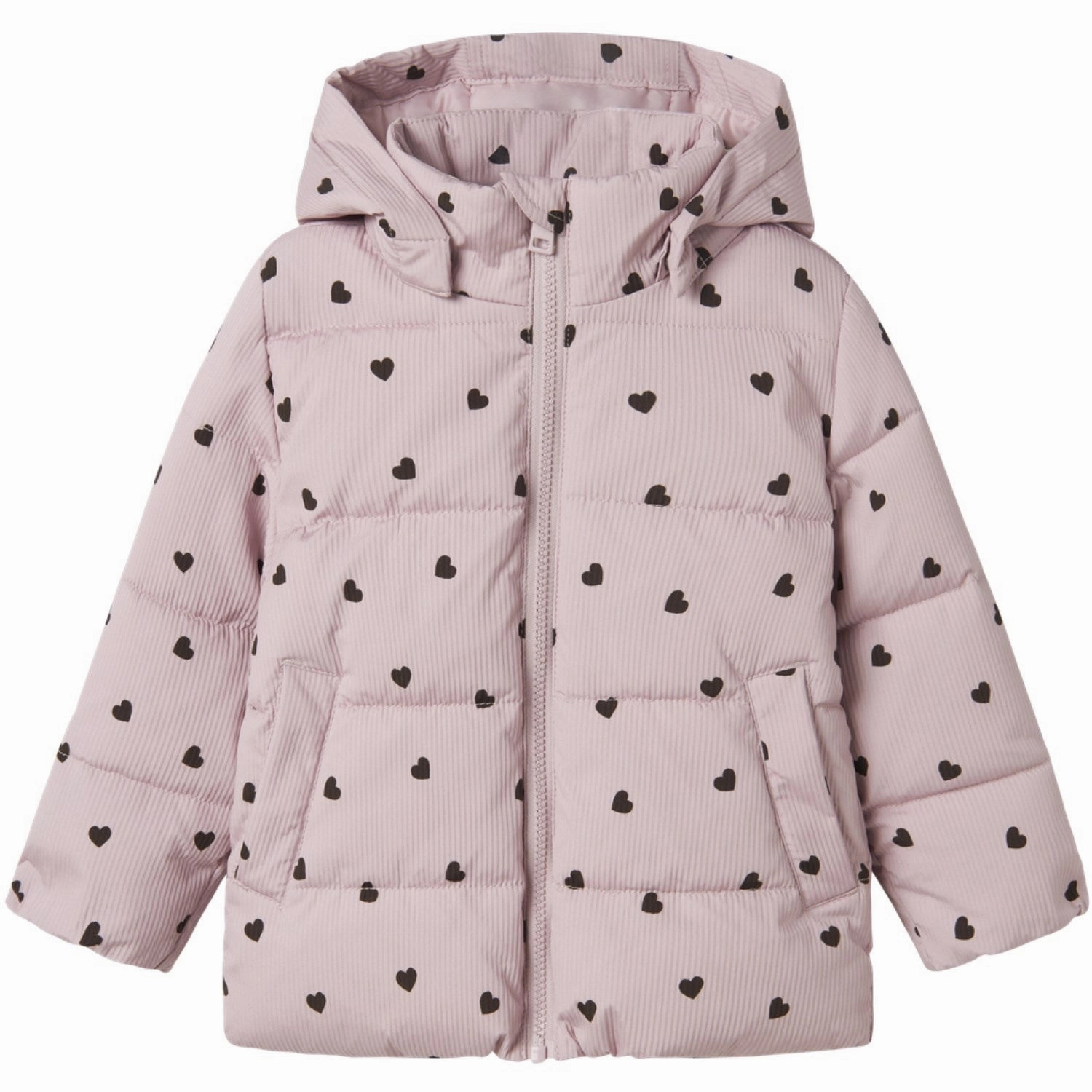 Name It Violet Ice Nmfmonday Puffer Jacket DoubleLayeredHem