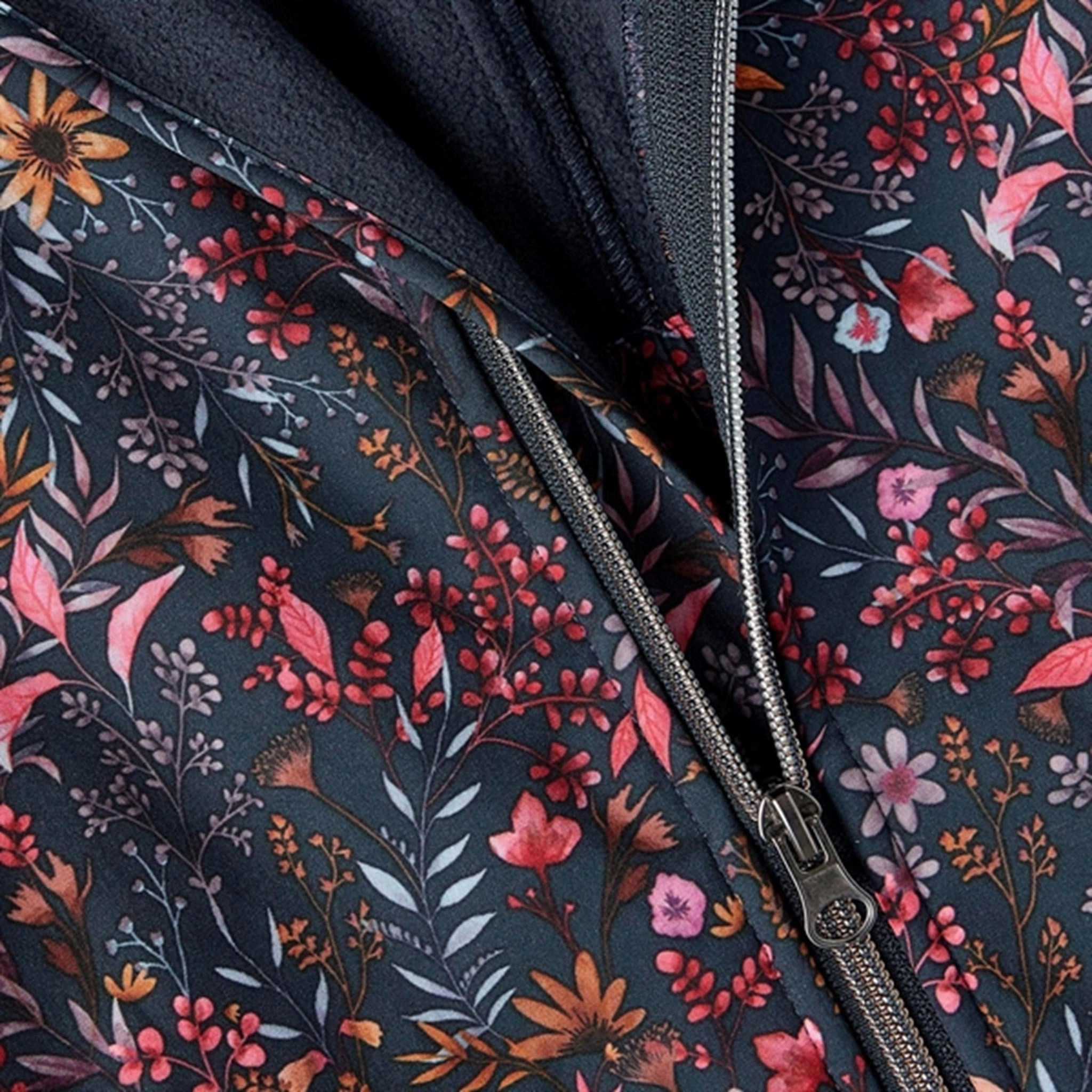 Name it Dark Sapphire Alfa Softshell Jacket Flower Branches Compression Packability