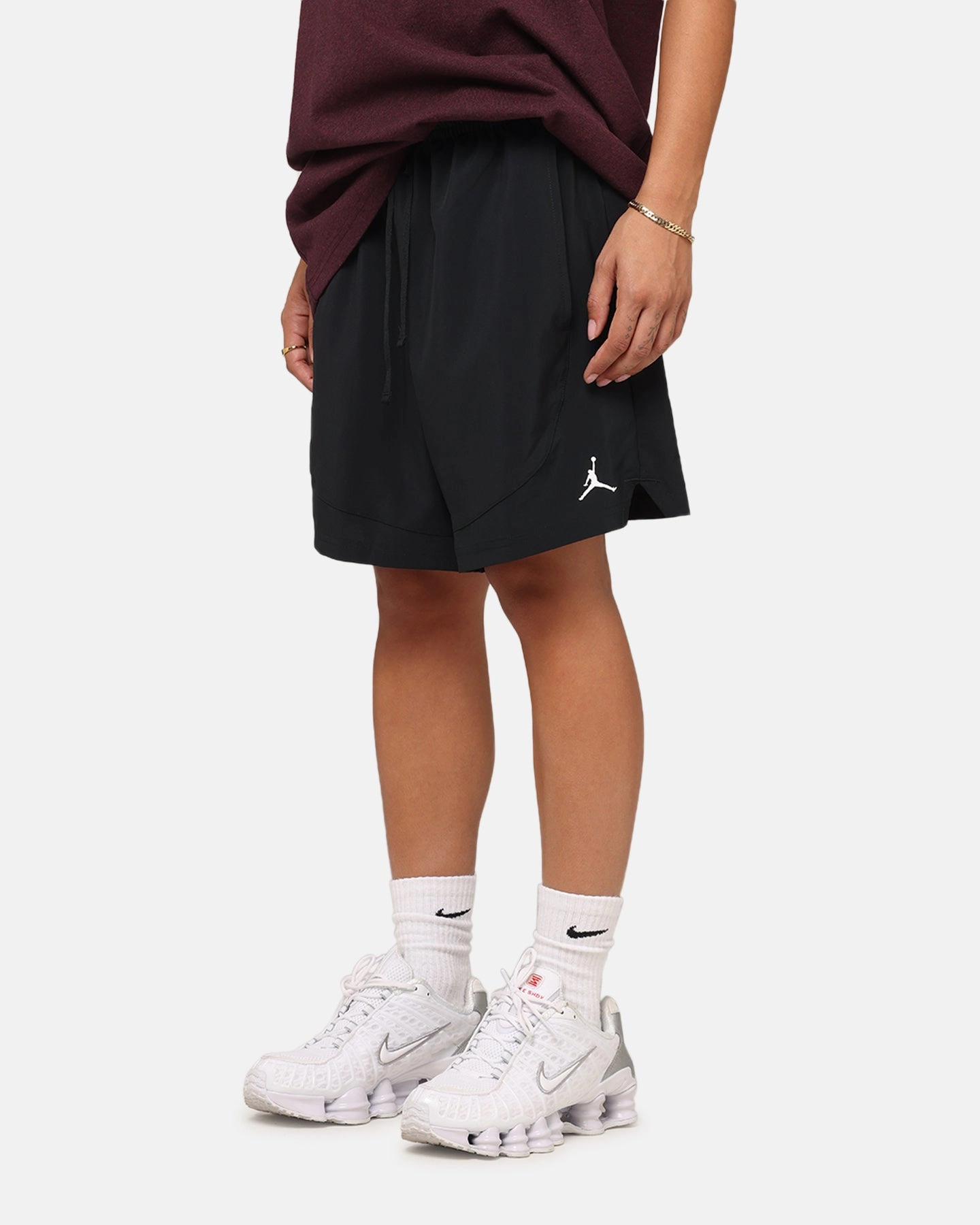 Pull-on style DurableReinforcedMaterial Jordan Dri-FIT Woven Shorts Black/White