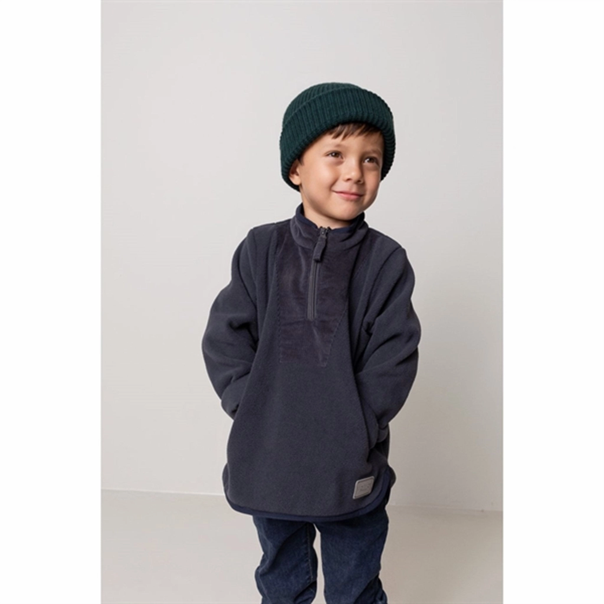 Mild Day Outfit MarMar Jeko Fleece Jacket Darkest Blue