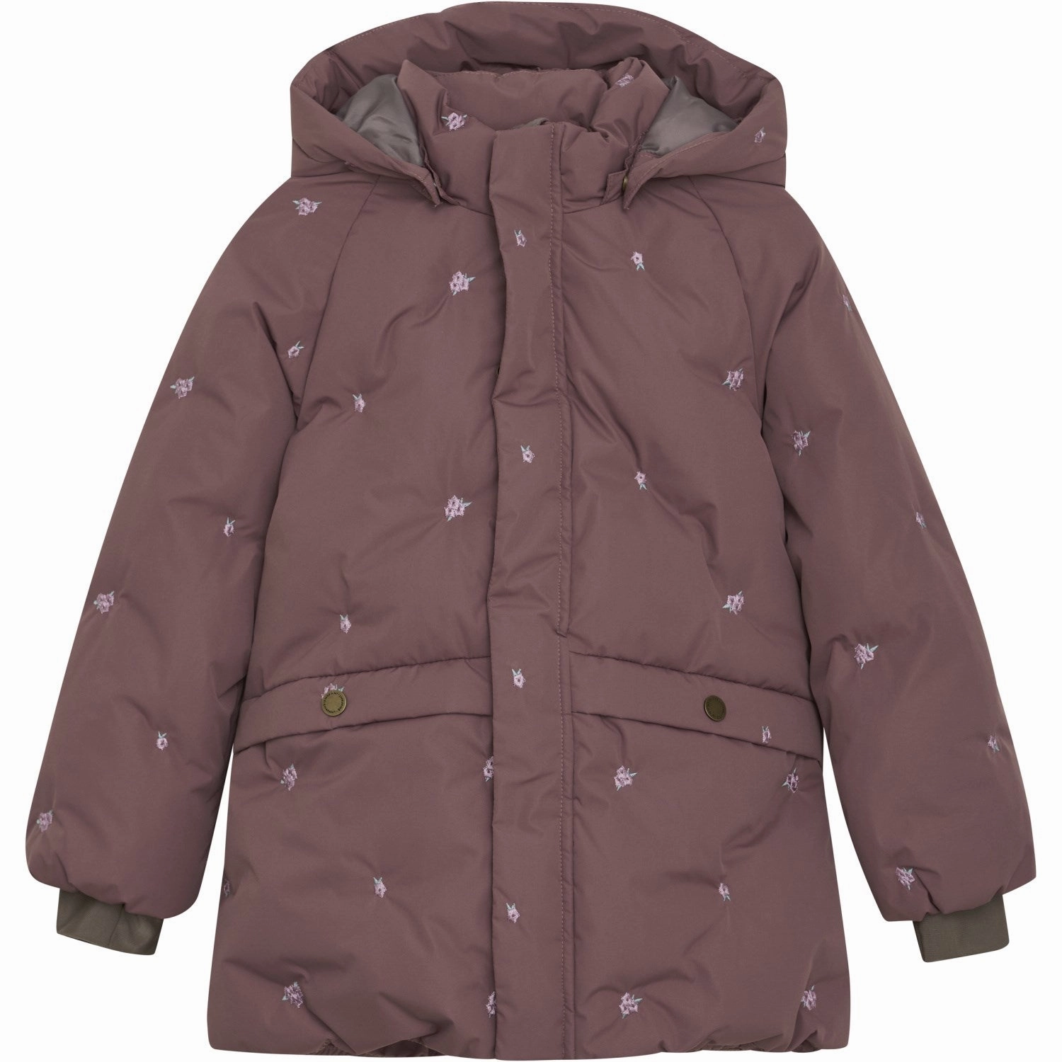 ReversibleStyle En Fant Rose Taupe Jacket Puffer W. Embroidery
