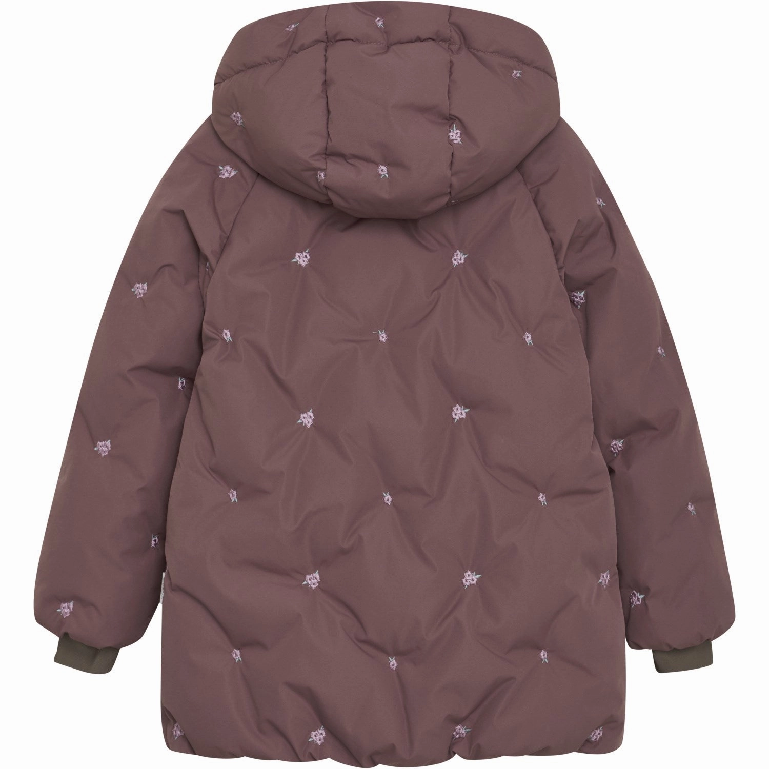 En Fant Rose Taupe Jacket Puffer W. Embroidery Secure Chest Pocket
