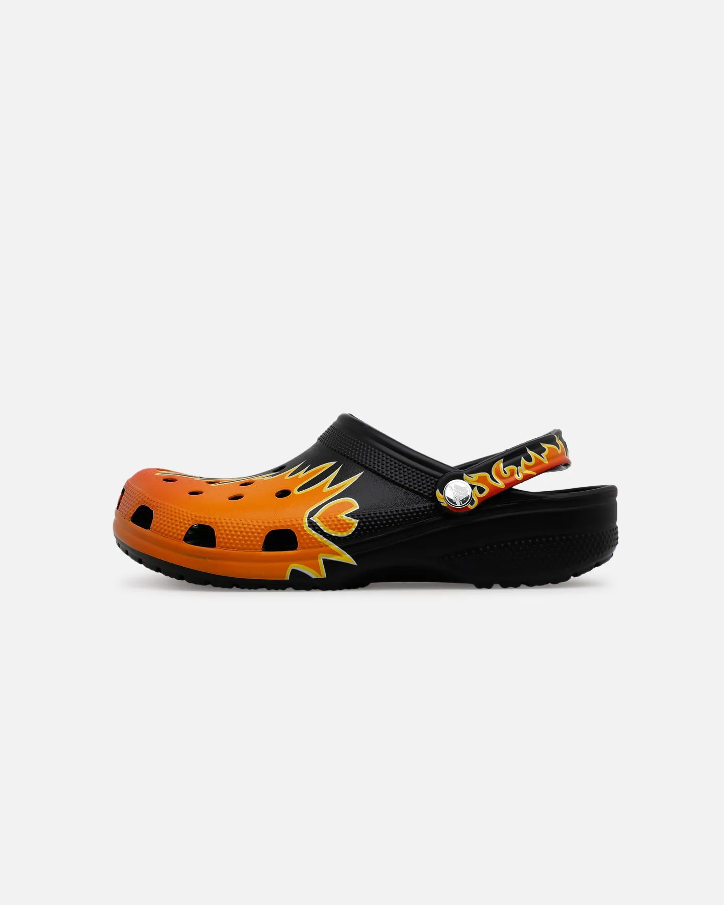 Arch Cushioning Crocs Classic Flames Clog Black/Multi