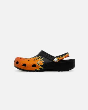 Arch Cushioning Crocs Classic Flames Clog Black/Multi