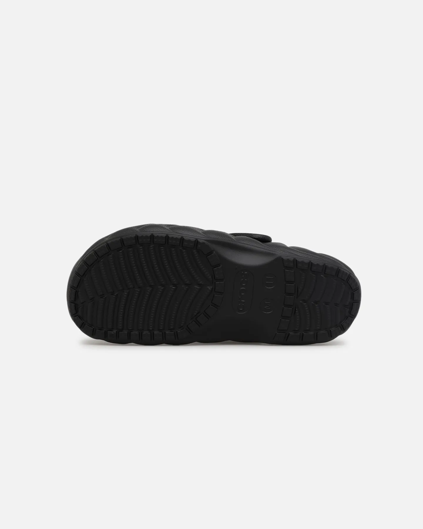 Crocs Classic Lined Over Puff Clog Black Soft Sole Relax Step