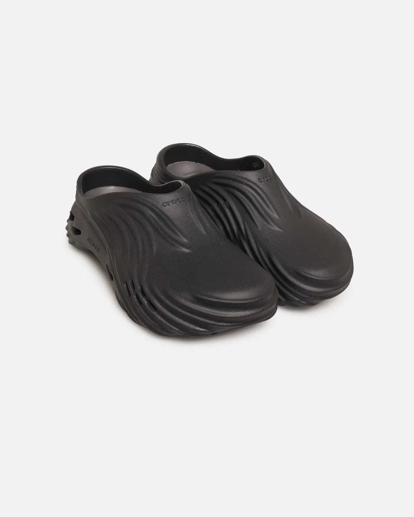 Crocs Echo Wave Black Sporty Vibe Ultra Soft Padding