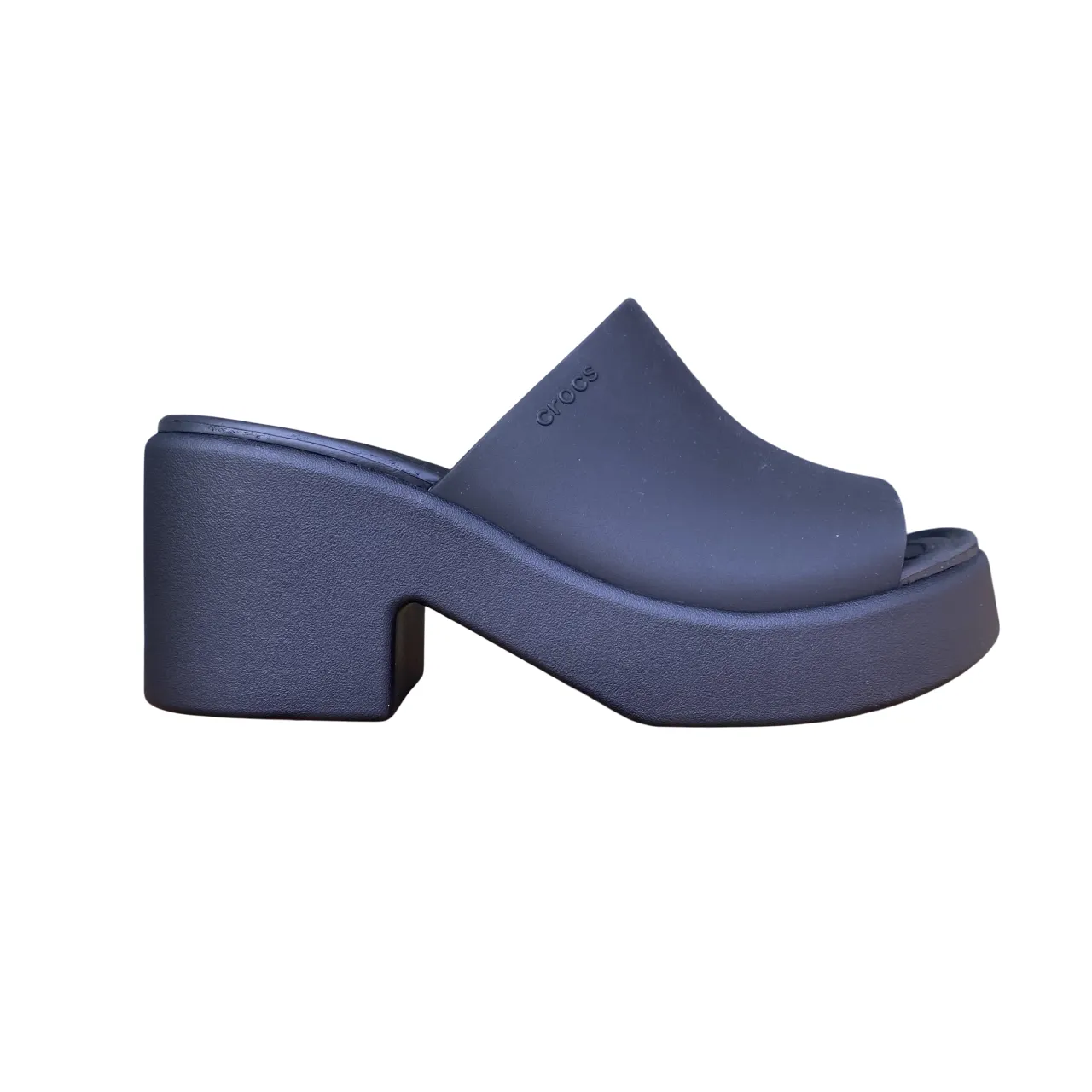 Air Trip Crocs sandalo da donna con tacco Brooklyn Slide Heel 209408-060 nero