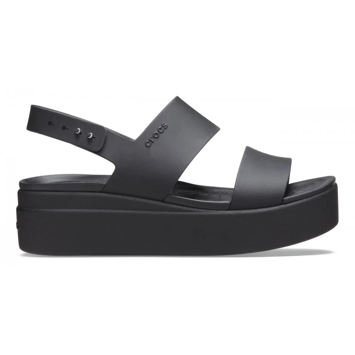 Flex form Crocs Sandalo da donna con zeppa Brooklyn Low Wedge 206453 060 nero