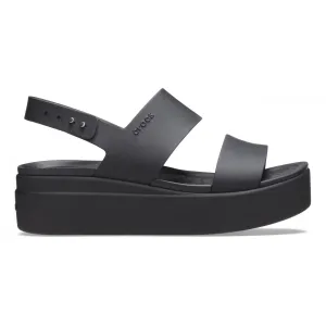 Flex form Crocs Sandalo da donna con zeppa Brooklyn Low Wedge 206453 060 nero