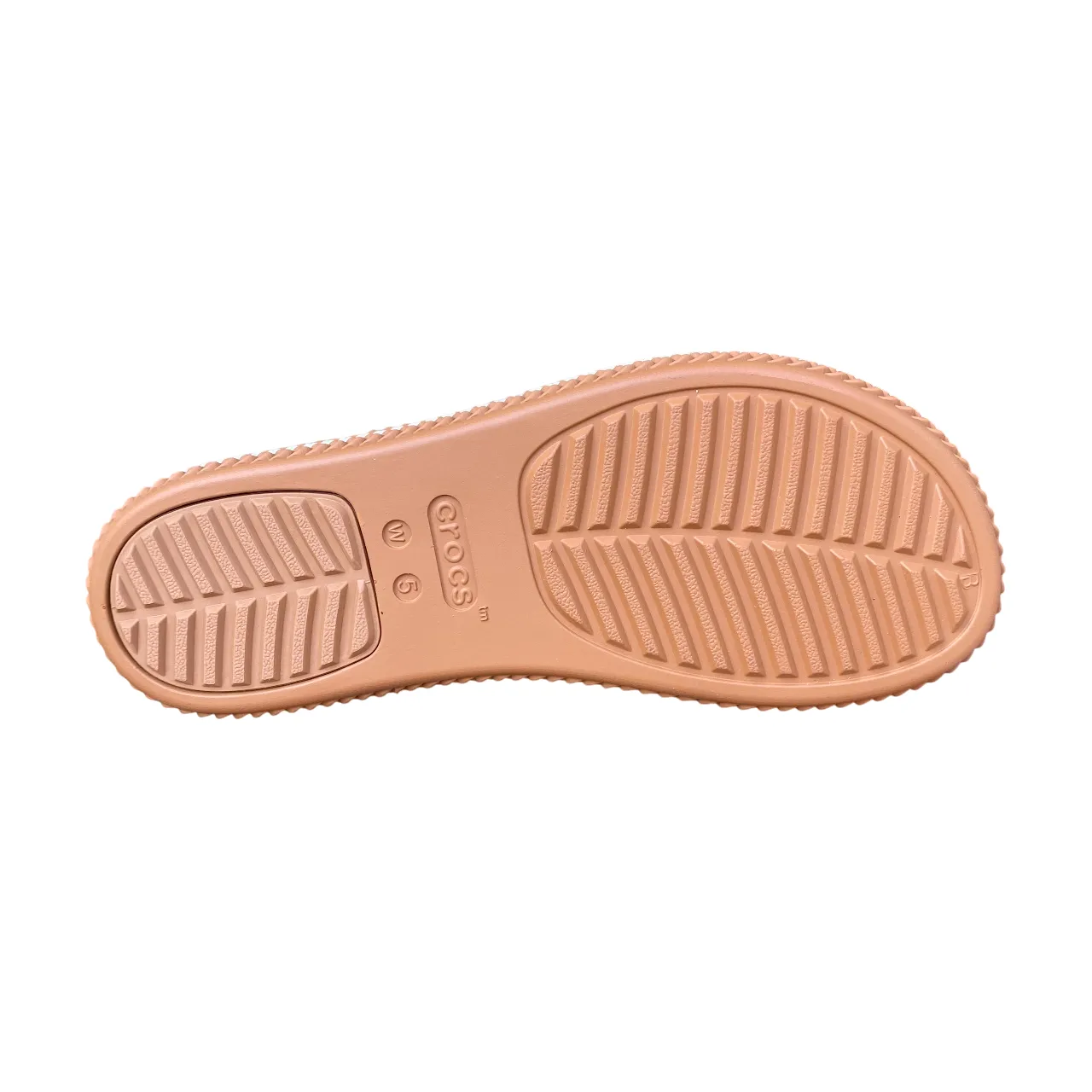 Crocs sandalo da donna con zeppa Brooklyn Woven Buckle 209978-0WV gesso Trendy