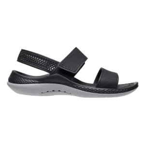Crocs sandalo da donna LiteRide? 360?? 206711-02G nero-grigio Anti microbial Platform Sole