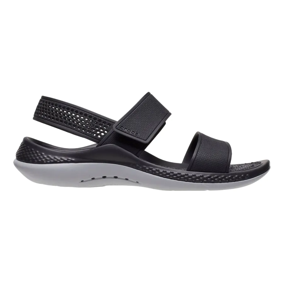 Crocs sandalo da donna LiteRide? 360?? 206711-02G nero-grigio Anti microbial Platform Sole