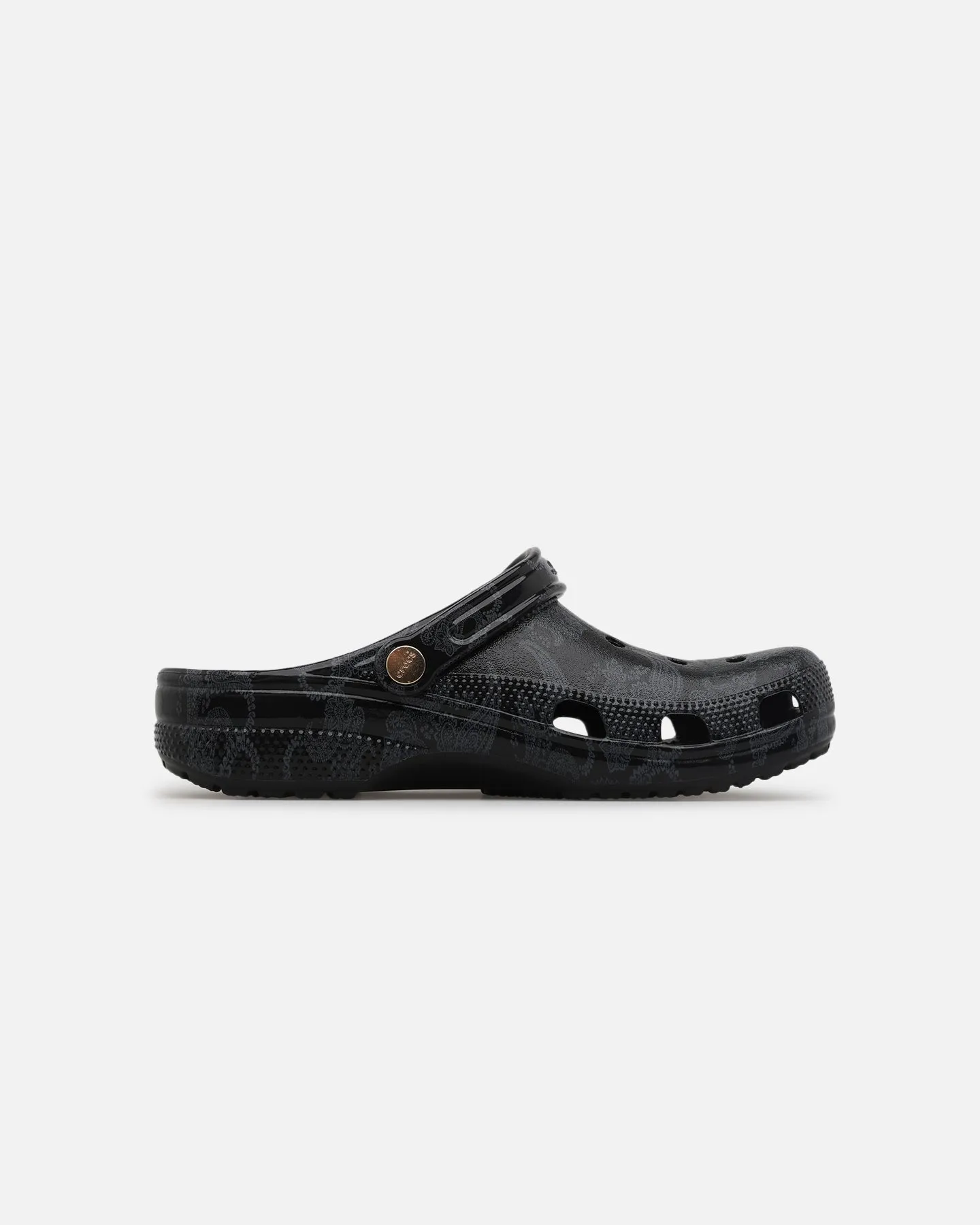 Crocs X Culture Kings Classic Clog Black/Gold Slide Comfort
