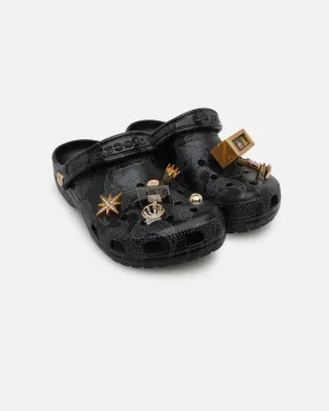 Crocs X Culture Kings Classic Clog Black/Gold Travel Vibe Easy Beach Walk